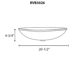 Ruvati 20 inch Murano Glass Art Drop In Round Decorative Pattern Bathroom Sink, Nautilus Brown, RVB3026