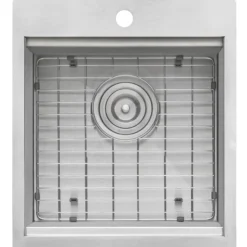 Ruvati 18 x 20 inch RV Camper Van Workstation Drop-in Topmount Bar Prep Tiny Home Sink Stainless Steel, RVH8218