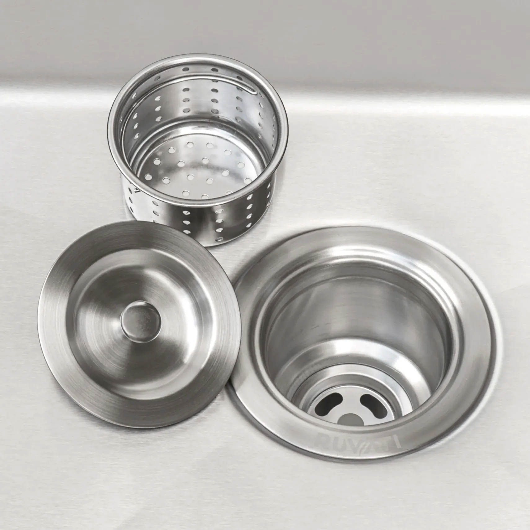 Ruvati 23" x 18" x 12" Deep Laundry Utility Sink Undermount 16 Gauge Stainless Steel, RVU6100