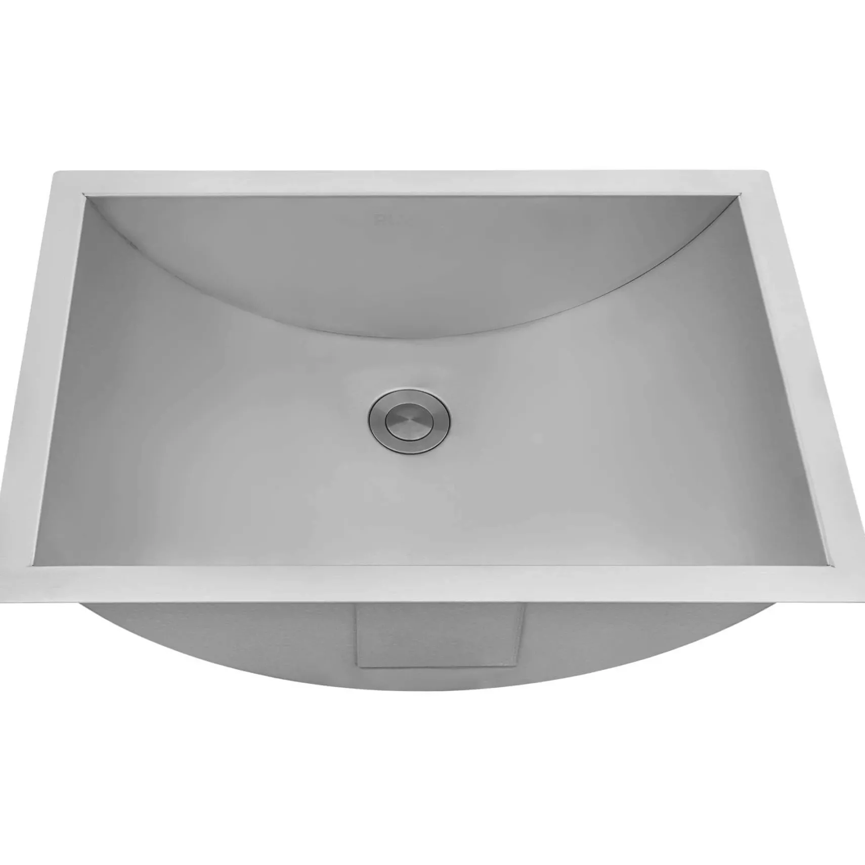 Ruvati Ariaso 20" Rectangle Undermount Stainless Steel Bathroom Sink, 16 Gauge, RVH6110