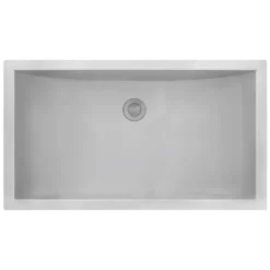 Ruvati Ariaso 30 x 14 inch Brushed Stainless Steel Rectangular Bathroom Sink Undermount, 16, RVH6120ST