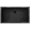 Ruvati Ariaso 30 x 14 inch Gunmetal Black Stainless Steel Rectangular Bathroom Sink Undermount, 16, RVH6120BL