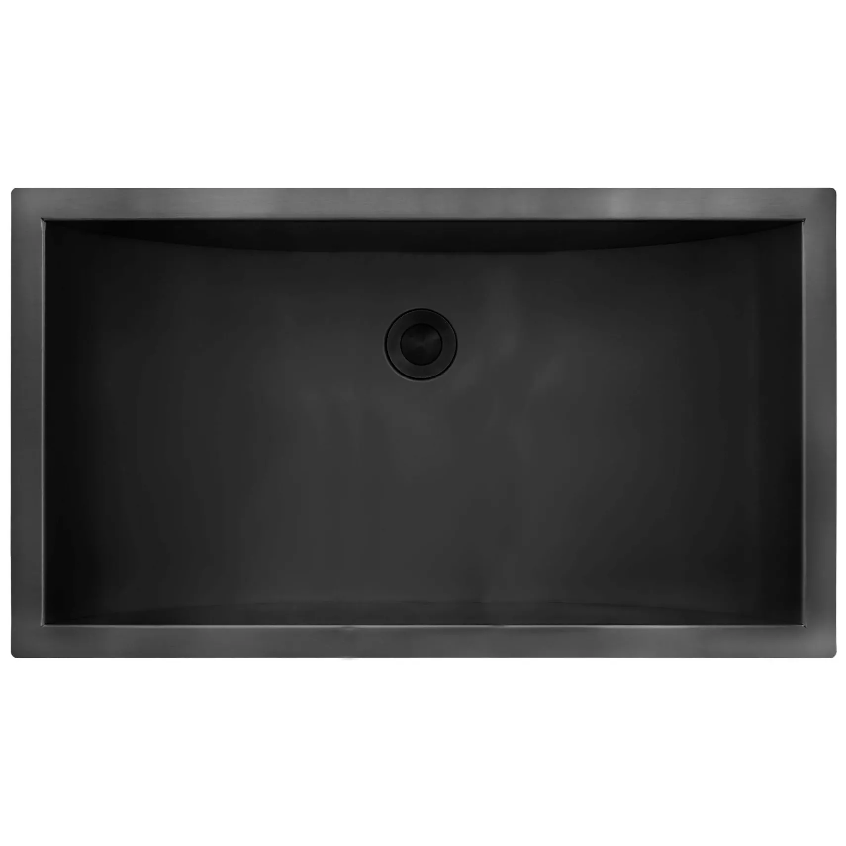 Ruvati Ariaso 30 x 14 inch Gunmetal Black Stainless Steel Rectangular Bathroom Sink Undermount, 16, RVH6120BL