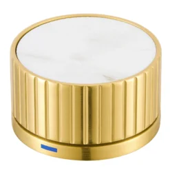 Ruvati Athena Widespread Bathroom Faucet, Brushed Gold, Knob, RVF5232SG