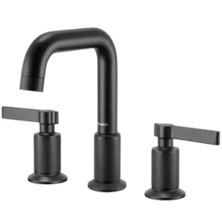 Ruvati Barolo Widespread Bathroom Faucet, Matte Black, Lever, RVF5236MB