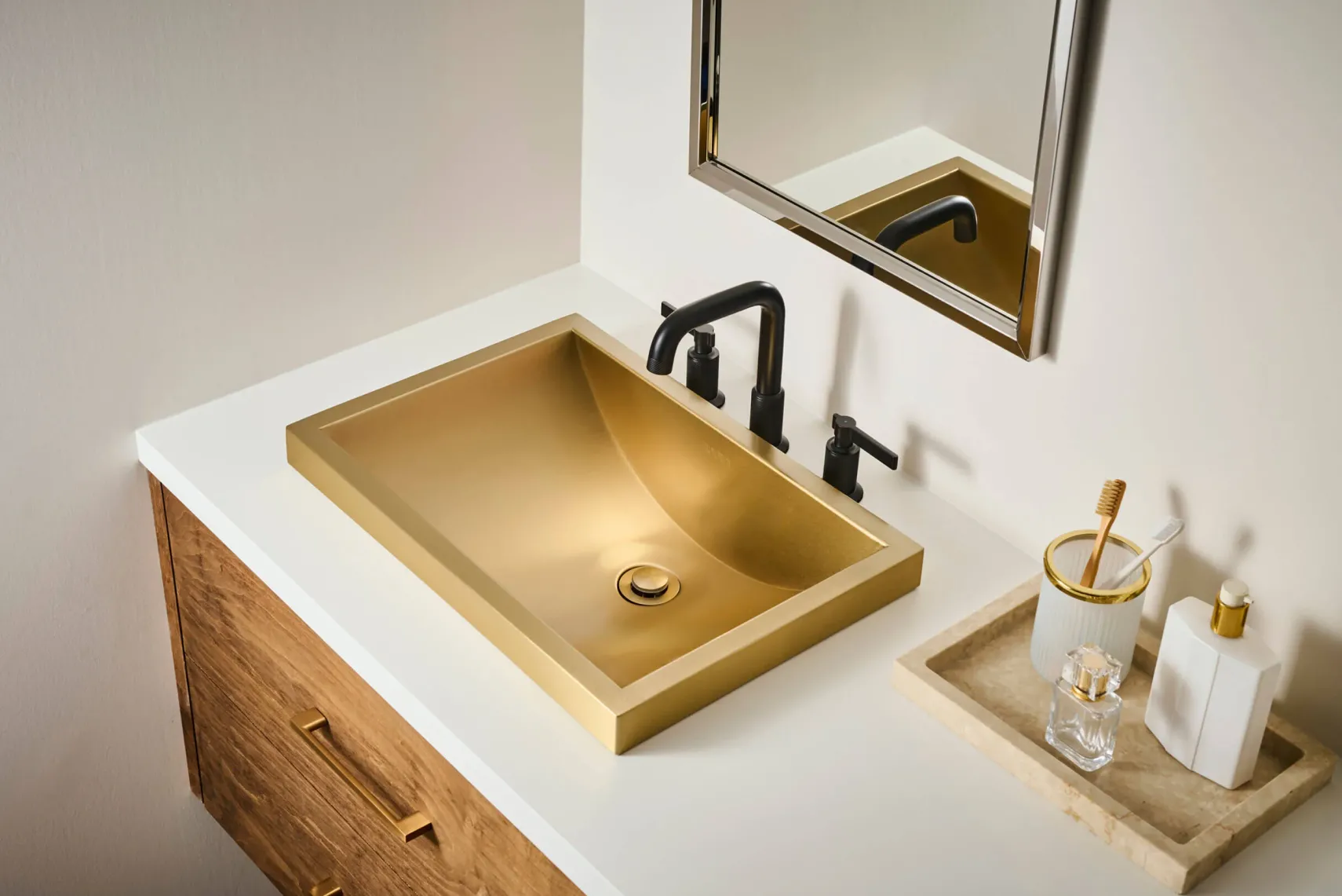 Ruvati Barolo Widespread Bathroom Faucet, Matte Black, Lever, RVF5236MB