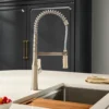 Ruvati Bianca Pre-Rinse Kitchen Faucet, Stainless Steel, Single Lever, RVF1233BN