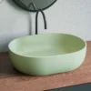 Ruvati Canali 19-inch Avocado Lime Green epiStone Solid Surface Bathroom Vessel Sink, RVB2119GN