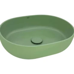 Ruvati Canali 19-inch Avocado Lime Green epiStone Solid Surface Bathroom Vessel Sink, RVB2119GN