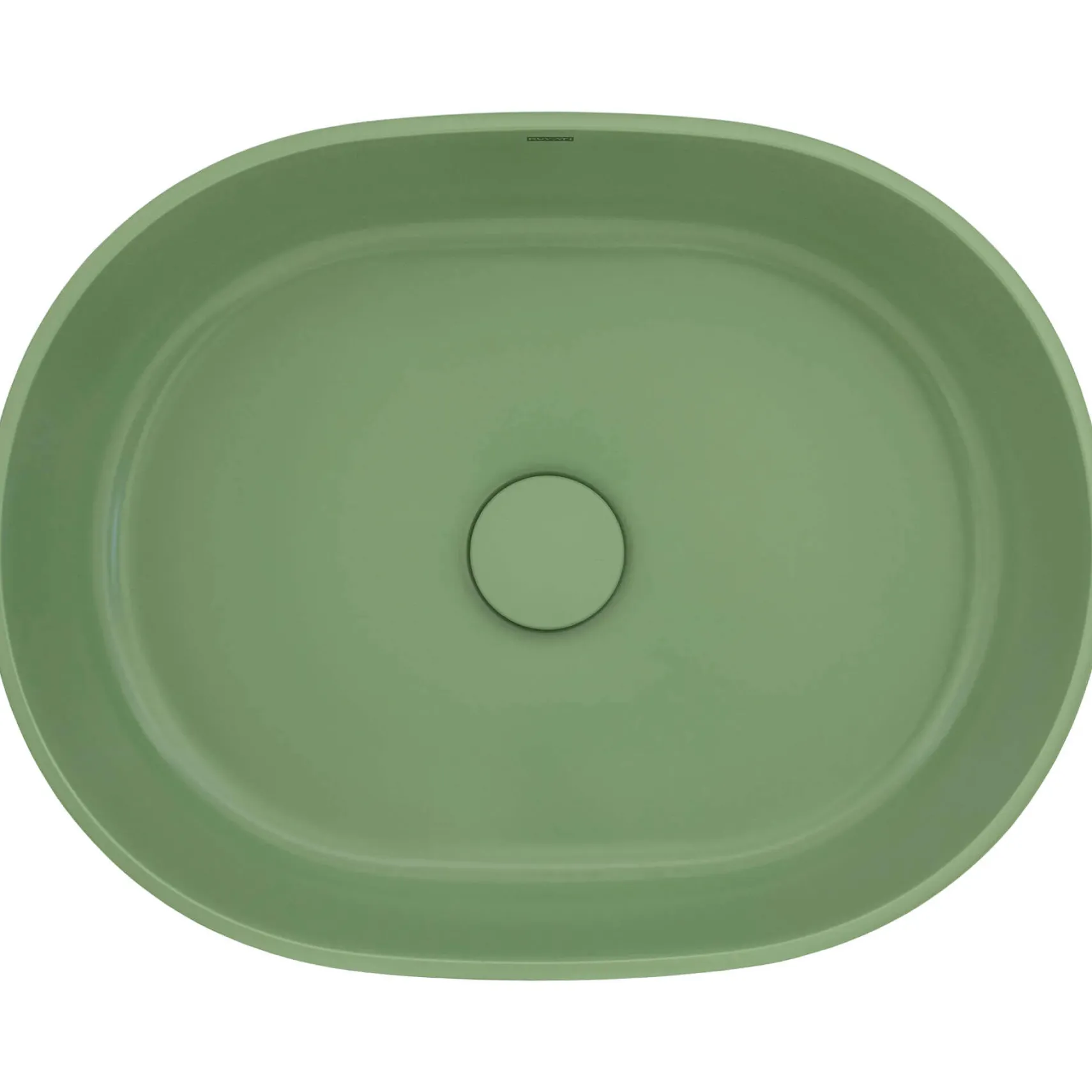 Ruvati Canali 19-inch Avocado Lime Green epiStone Solid Surface Bathroom Vessel Sink, RVB2119GN