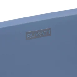 Ruvati Canali 19-inch Pacific Blue epiStone Solid Surface Modern Bathroom Vessel Sink, RVB2119LE