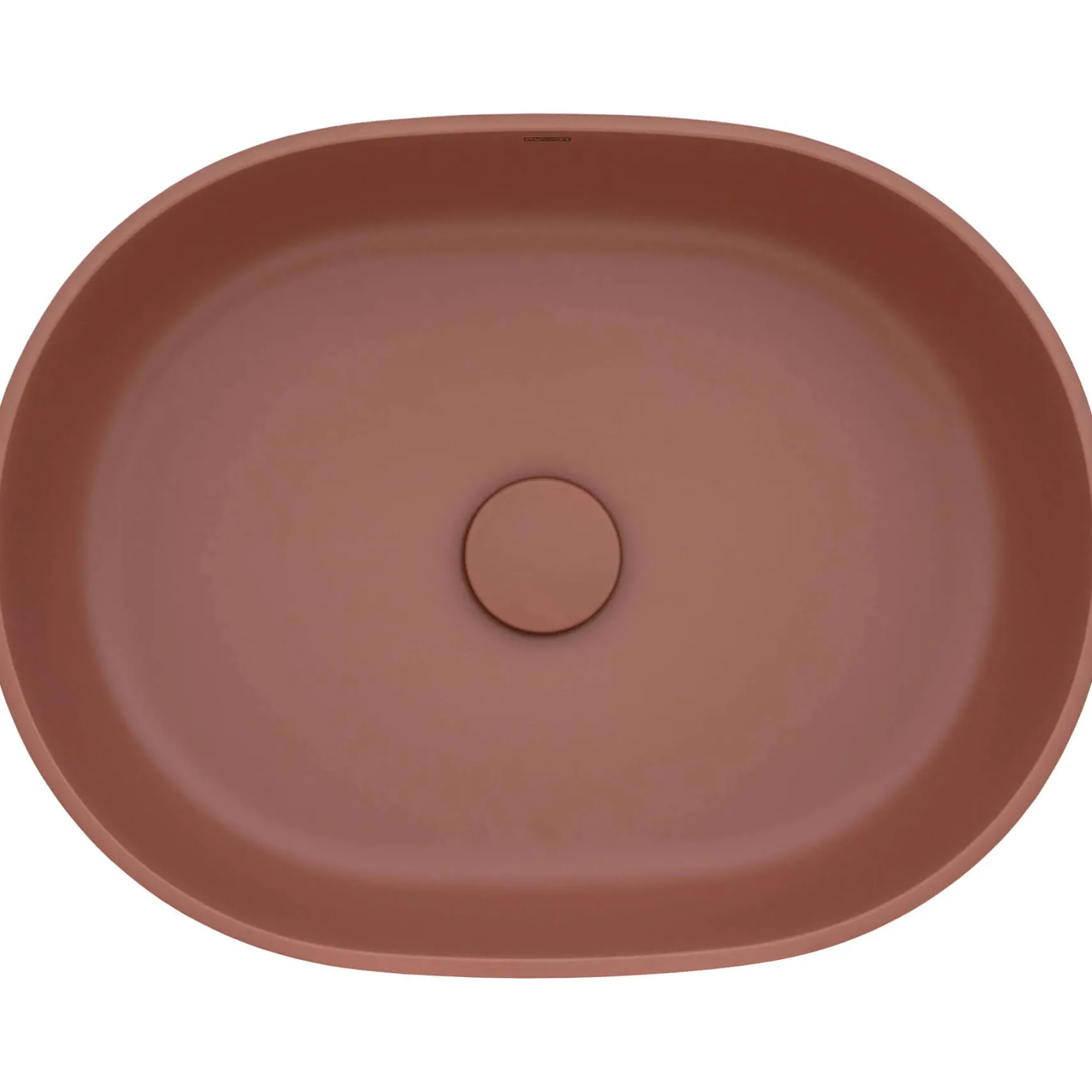 Ruvati Canali 19-inch Sedona Clay Pink epiStone Solid Surface Bathroom Vessel Sink, RVB2119TL