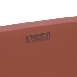 Ruvati Canali 19-inch Sedona Clay Pink epiStone Solid Surface Bathroom Vessel Sink, RVB2119TL