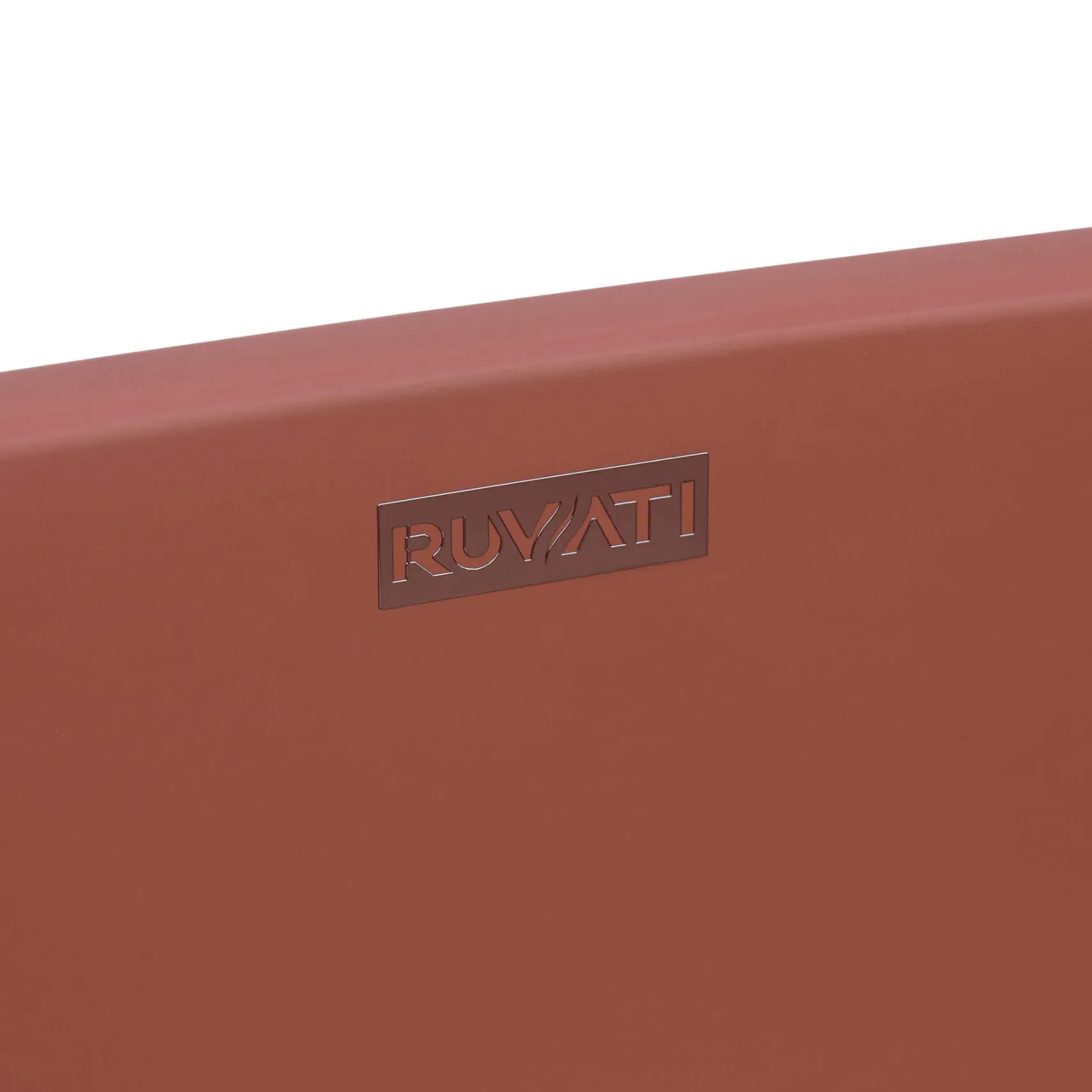 Ruvati Canali 19-inch Sedona Clay Pink epiStone Solid Surface Bathroom Vessel Sink, RVB2119TL