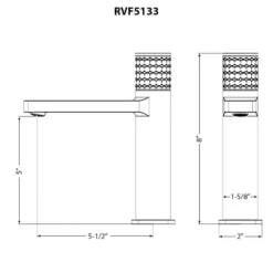 Ruvati Emilio Bathroom Faucet, Brushed Nickel, Single Lever, RVF5133BN