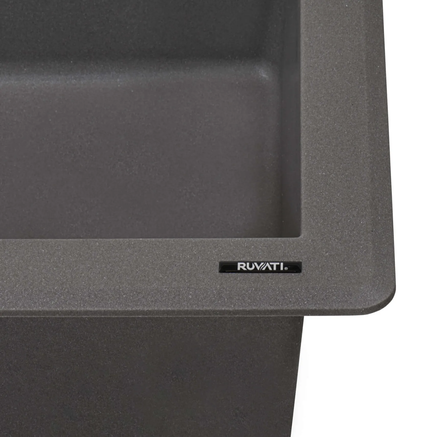 Ruvati epiGranite 33" Drop In Granite Composite Workstation Kitchen Sink, Urban Gray, RVG1033UG