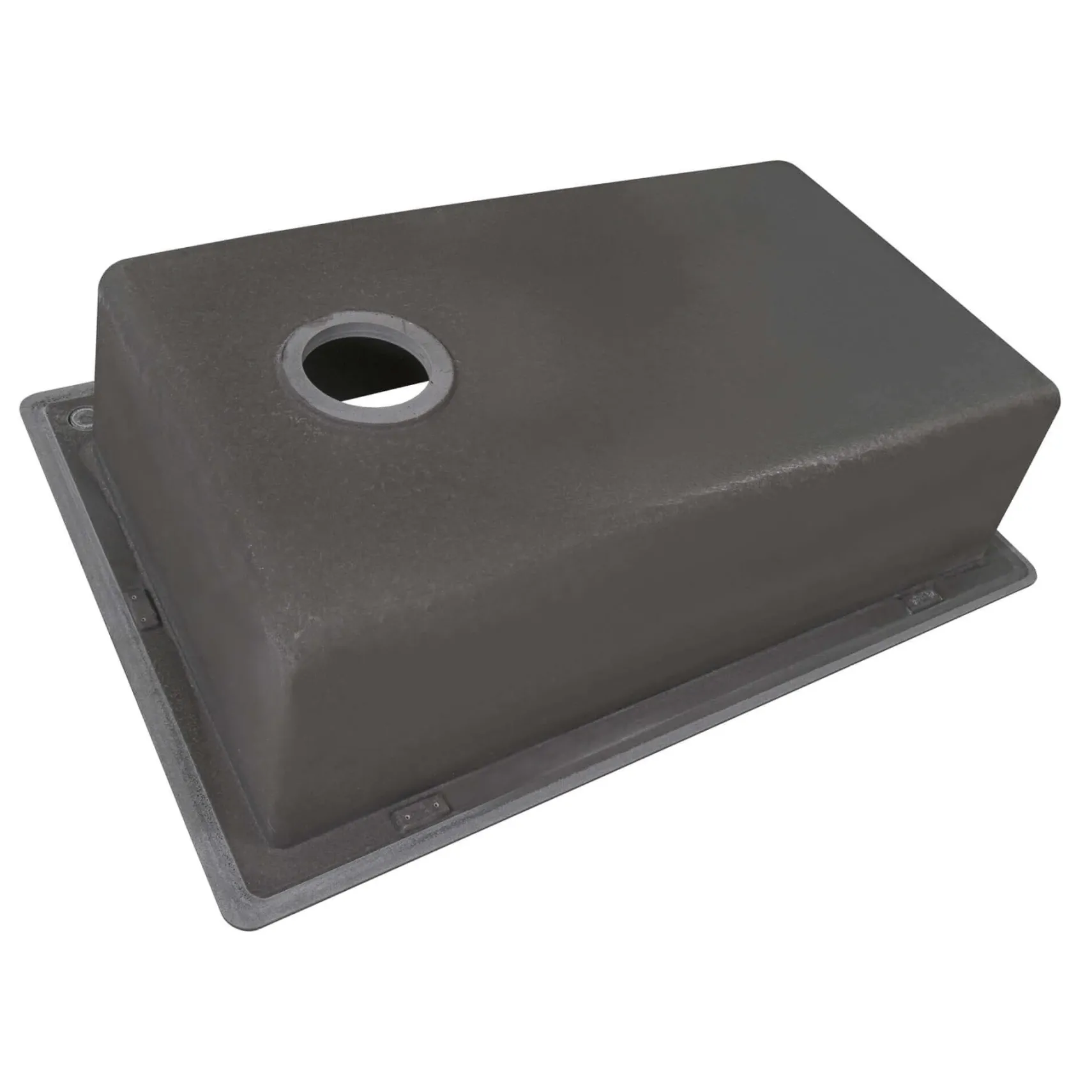 Ruvati epiGranite 33" Drop In Granite Composite Workstation Kitchen Sink, Urban Gray, RVG1033UG