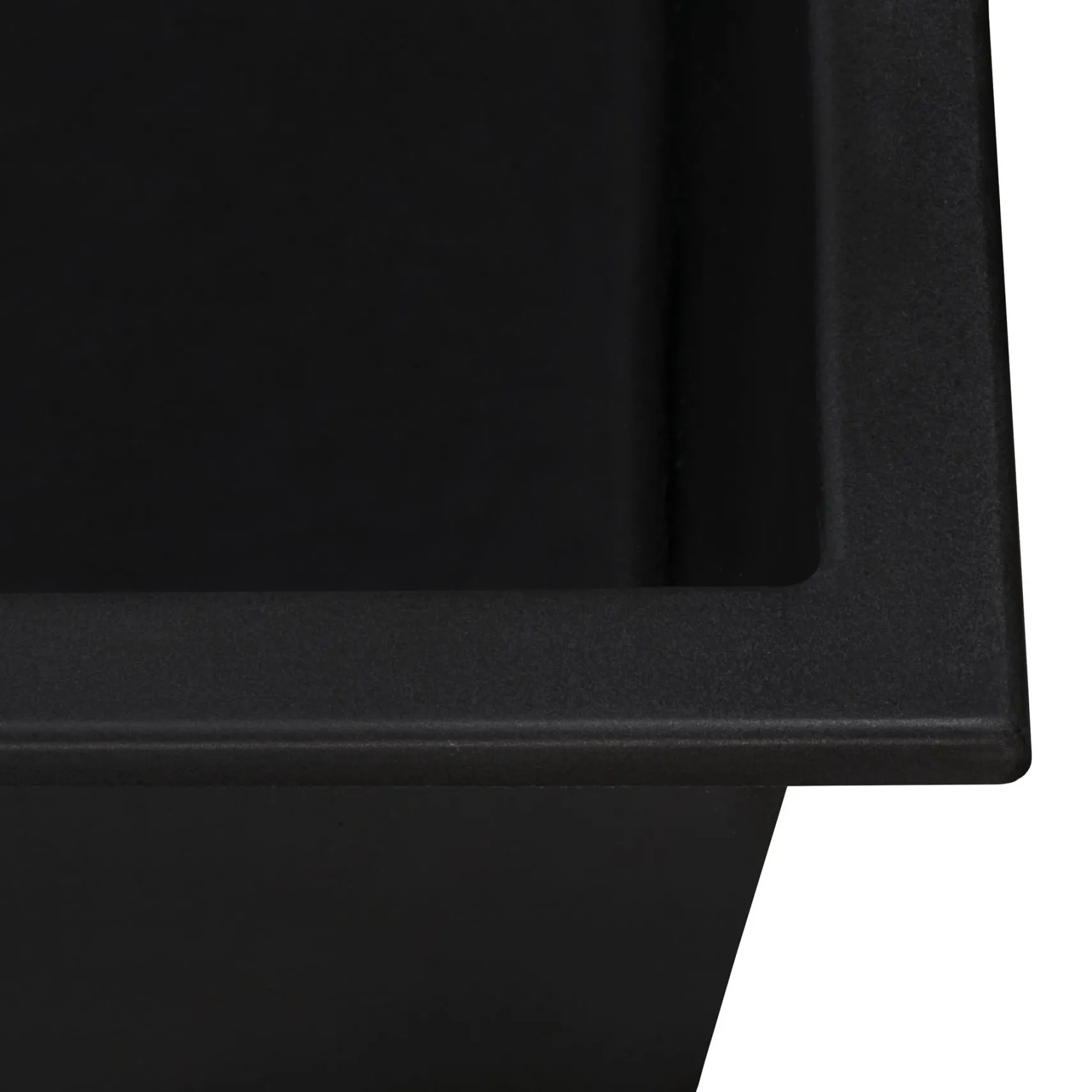 Ruvati epiGranite 21" Rectangle Granite Composite Workstation Bar/Prep Sink, Midnight Black, RVG2021BK