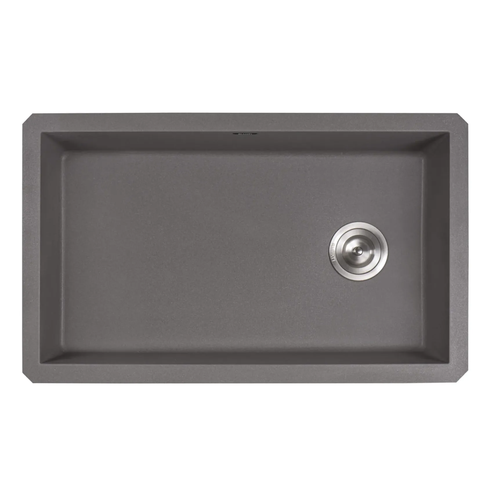 Ruvati epiGranite 32" Undermount Granite Composite Kitchen Sink, Urban Gray, RVG2033GR