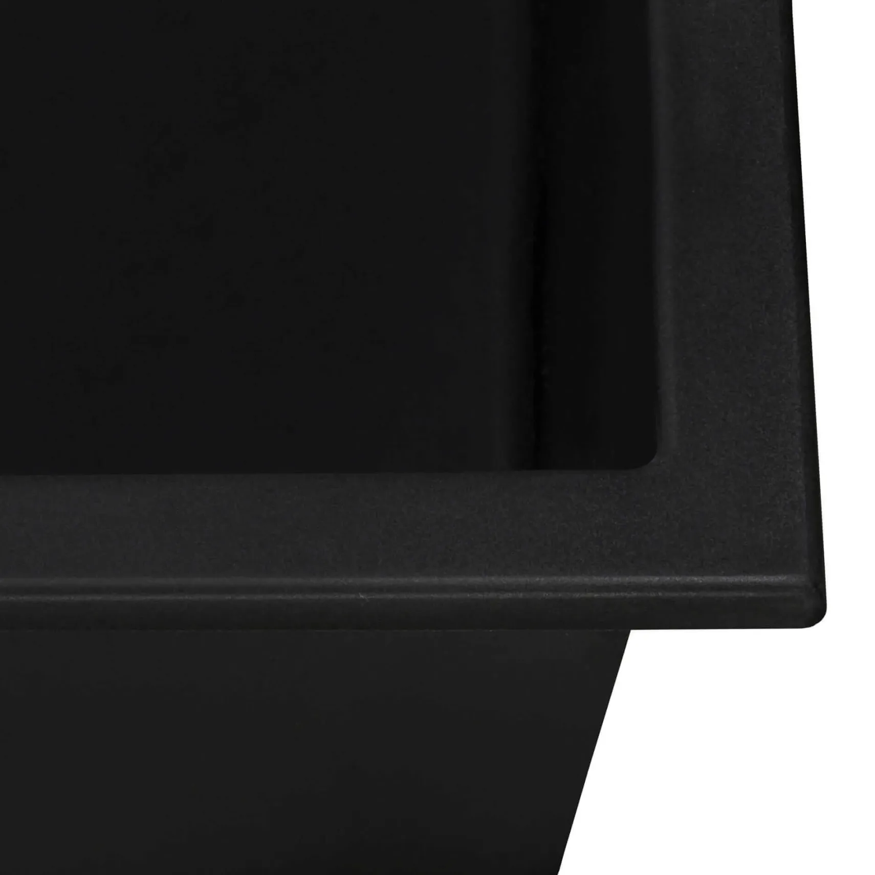 Ruvati epiGranite 17 x 17 inch Granite Composite Undermount Single Bowl Wet Bar Prep Sink, Midnight Black, RVG2018BK