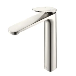 Ruvati Este Vessel Bathroom Faucet, Brushed Nickel, Single Lever, RVF5136BN