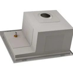 Ruvati Glass Rinser and Sink Combo 22 inch Workstation for Wet Bar Bottle Washer Drop in Topmount, RVH8262ST