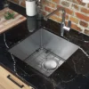 Ruvati Gravena 18" Undermount Square Stainless Steel Bar/Prep Sink, 16 Gauge, Round Corners, RVH7118