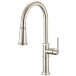 Ruvati Idris Pull Down Kitchen Faucet, Stainless Steel, Single Lever, RVF1239BN