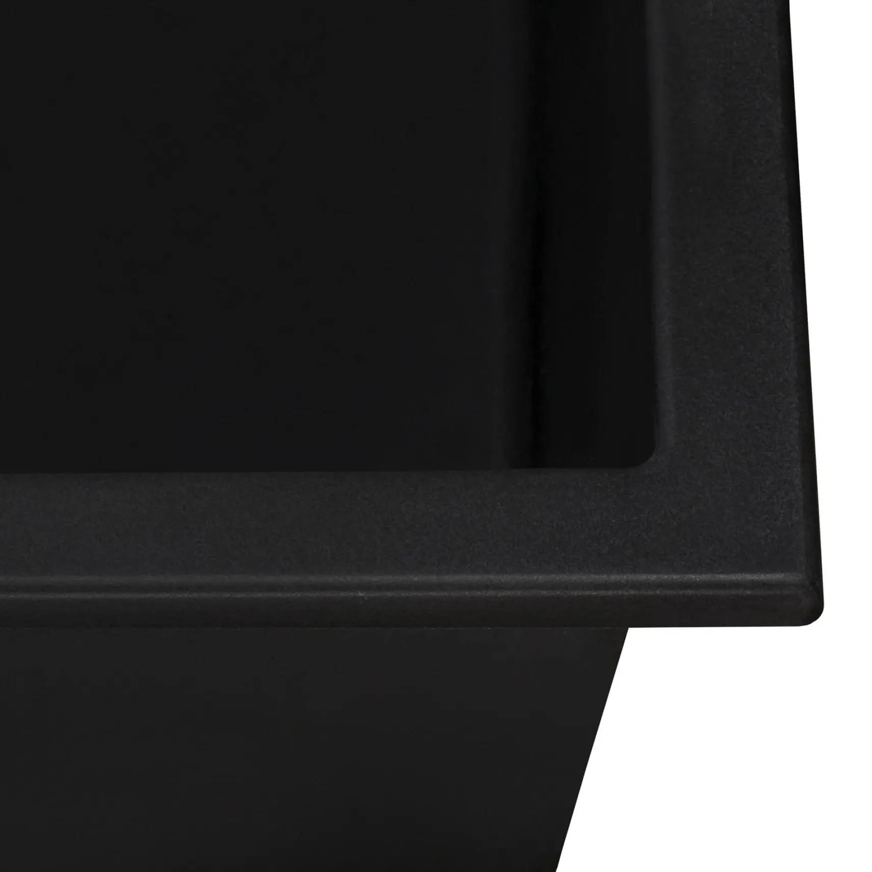 Ruvati 25-inch epiRock Workstation Charcoal Black Undermount Laundry Sink, Composite, RVG2321CK