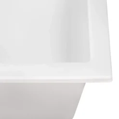 Ruvati 25-inch epiRock Workstation Warm White Topmount Laundry Sink, Composite, RVG1321WB