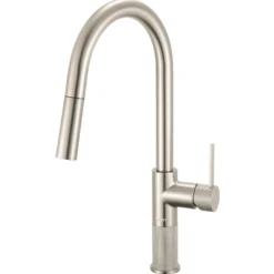 Ruvati Isola Pull Down Kitchen Faucet, Stainless Steel, Single Handle, RVF1248BN