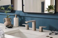 Ruvati Lanai Widespread Bathroom Faucet, Brushed Nickel, Lever, RVF5237BN