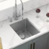 Ruvati Modena 12" Undermount Rectangle Stainless Steel Bar/Prep Sink, 16 Gauge, RVM5912