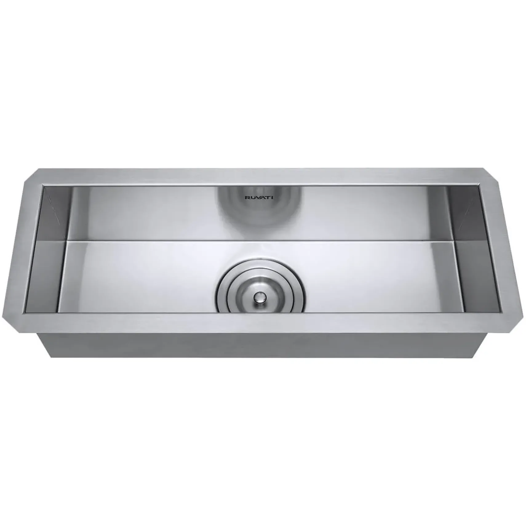 Ruvati Nesta 23" Narrow Trough Undermount Rectangle Stainless Steel Bar/Prep Sink, 16 Gauge, RVH7120