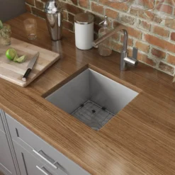 Ruvati Nesta 13" Undermount Rectangle Stainless Steel Bar/Prep Sink, 16 Gauge, Zero Radius, RVH7113
