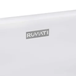 Ruvati Omnia 23-inch Matte White epiStone Solid Surface Modern Bathroom Vessel Sink, RVB2550WH
