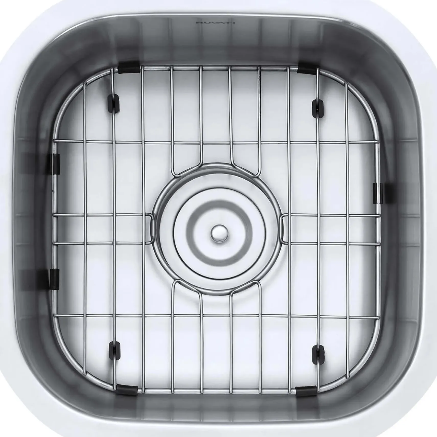 Ruvati Parmi 16" Undermount Square Stainless Steel Bar/Prep Sink, 16 Gauge, RVM4138