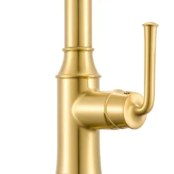 Ruvati Simoni Pull Down Kitchen Faucet, Brushed Gold, Single Lever, RVF1234SG