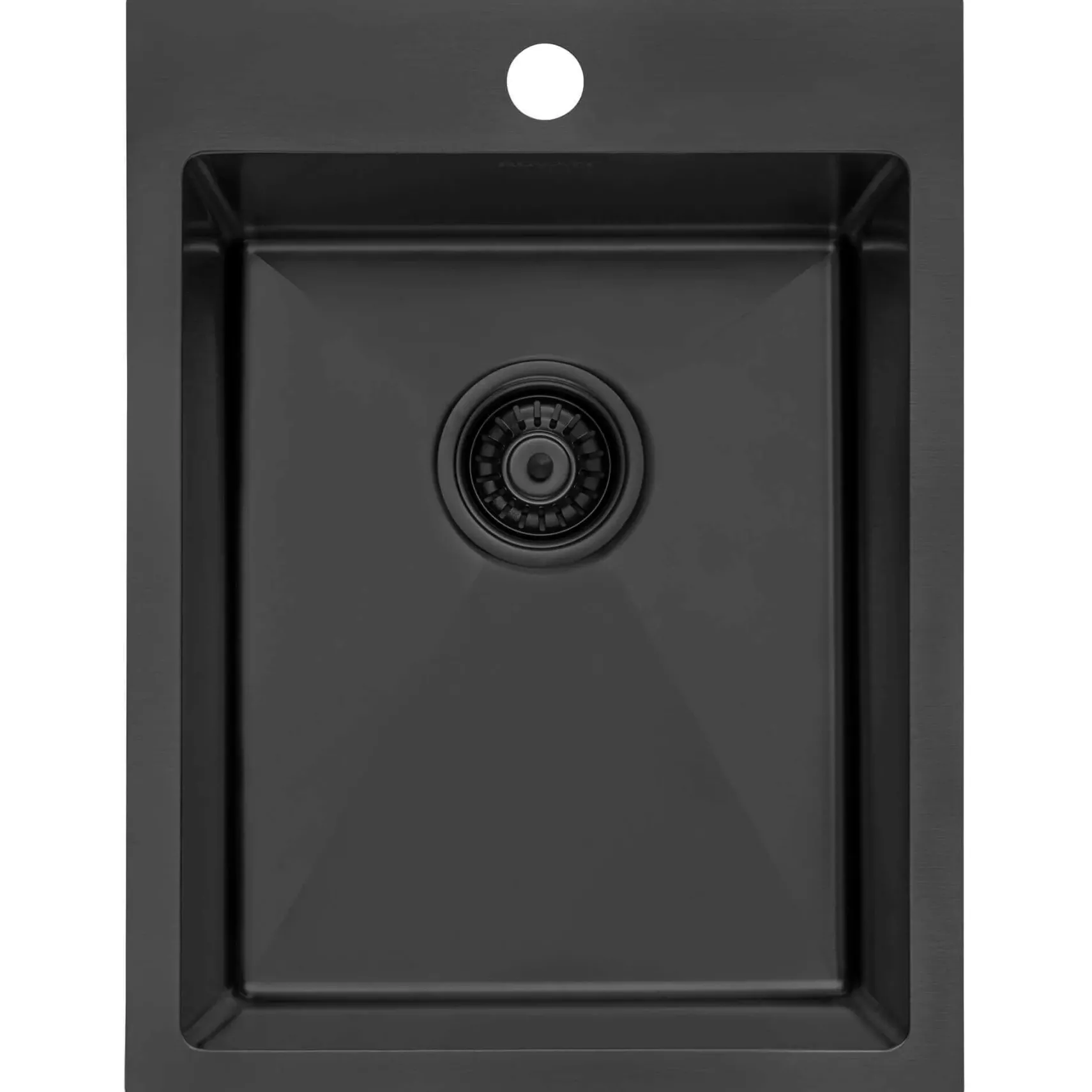 Ruvati Terraza 15 x 20 inch Gunmetal Black Stainless Steel Drop-in Topmount Bar Prep Sink Single Bowl, 16, RVH8110BL