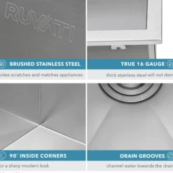 Ruvati Topmount Laundry 22
