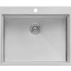 Ruvati Topmount Laundry Utility Sink 27 x 22 x 12 inch Rounded Corners Deep 16 Gauge Stainless Steel, RVU6027