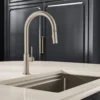 Ruvati Vestia Pull Down Kitchen Faucet, Stainless Steel, Single Lever, RVF1237BN