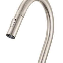 Ruvati Vestia Pull Down Kitchen Faucet, Stainless Steel, Single Lever, RVF1237BN