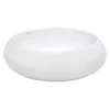 Ruvati Vista 18" Round Vessel Porcelain Above Vanity Counter Bathroom Sink, White, RVB0318
