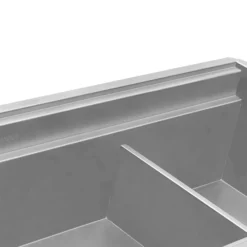 Ruvati Dual-Tier 45-inch Double Bowl Workstation Two-Tiered Ledge Kitchen Sink Undermount 16 Gauge Stainless Steel, RVH8253