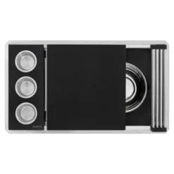 Ruvati Dual-Tier Nova 33" Undermount Stainless Steel Workstation Kitchen Sink, 16 Gauge, RVH8224