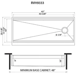 Ruvati Dual-Tier 45