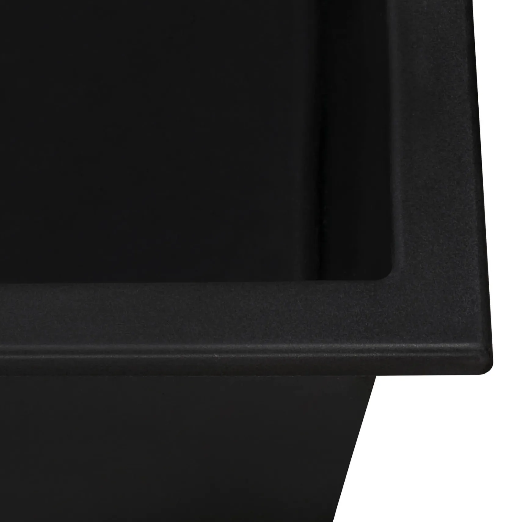 Ruvati epiGranite 22" Drop-in Topmount Granite Composite Bar/Prep Sink, Midnight Black, RVG1022BK