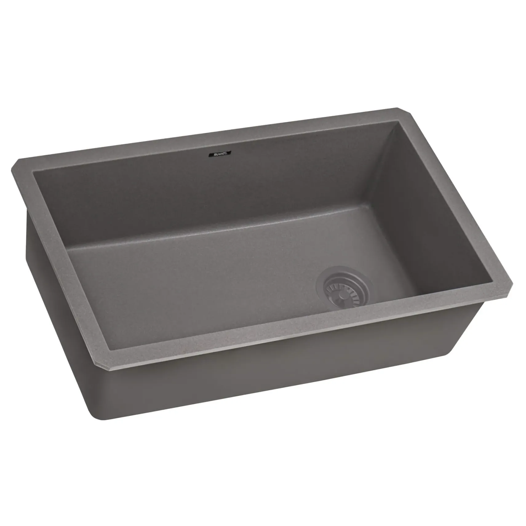 Ruvati epiGranite 32" Undermount Granite Composite Kitchen Sink, Urban Gray, RVG2033UG