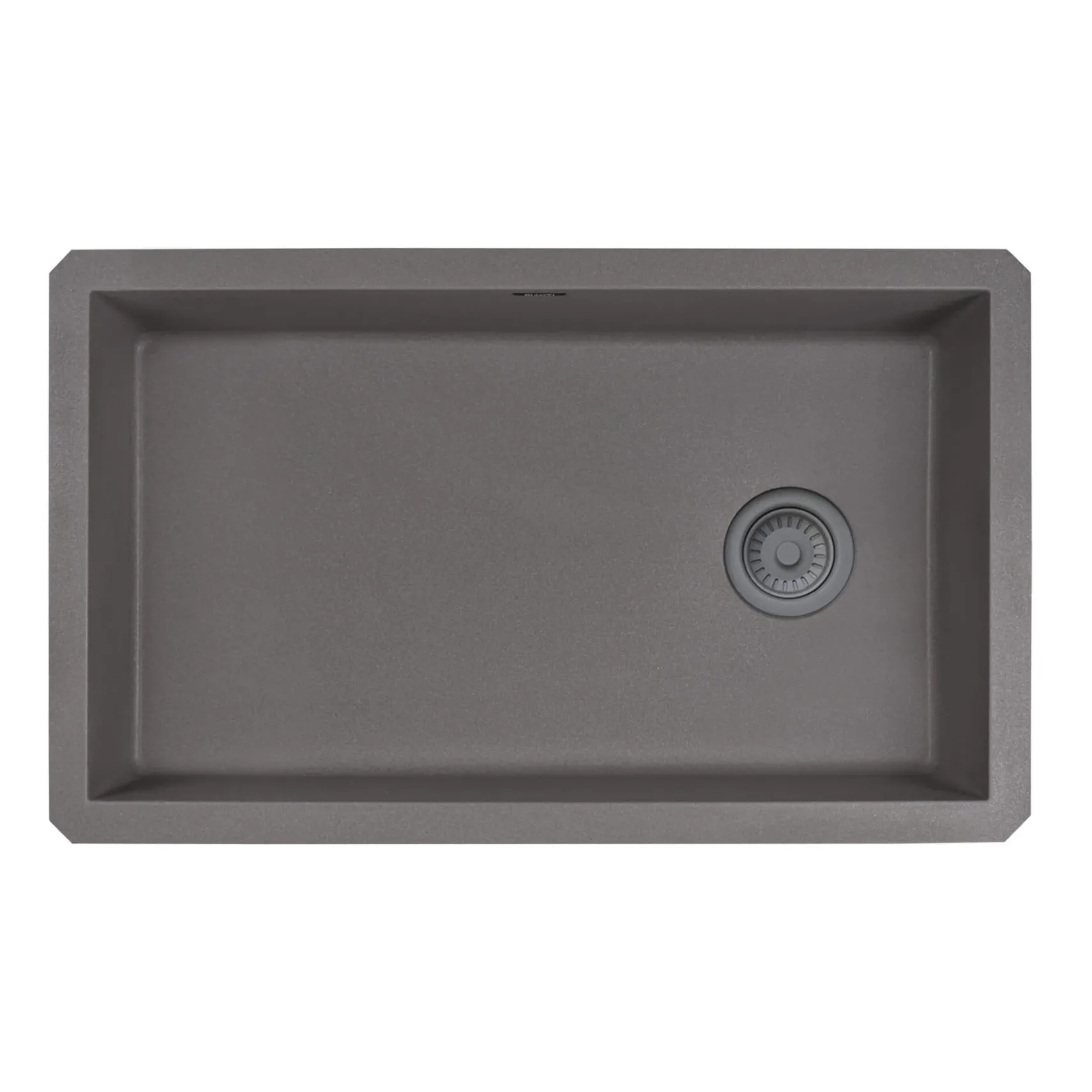Ruvati epiGranite 32" Undermount Granite Composite Kitchen Sink, Urban Gray, RVG2033UG